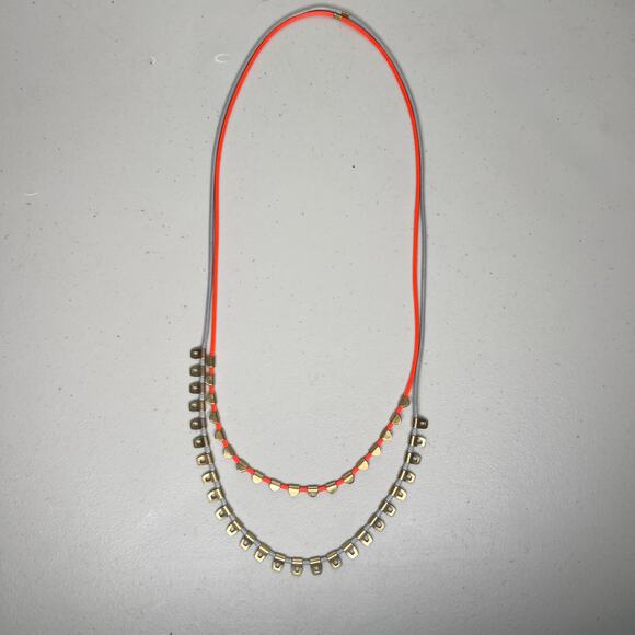 India Hicks The Sea Cord Grey & Orange Necklace Bundle Set of 2 - Picture 6 of 8